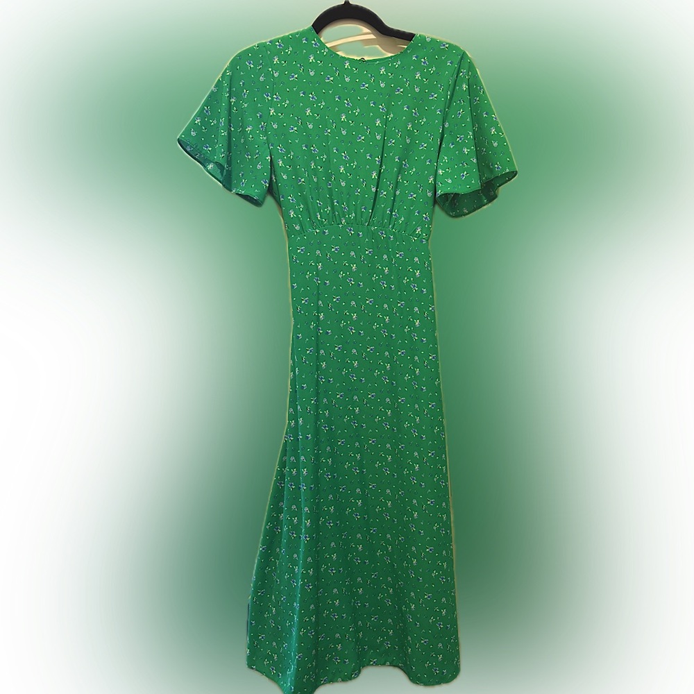 Dorothy Perkins Teal Floral Dress